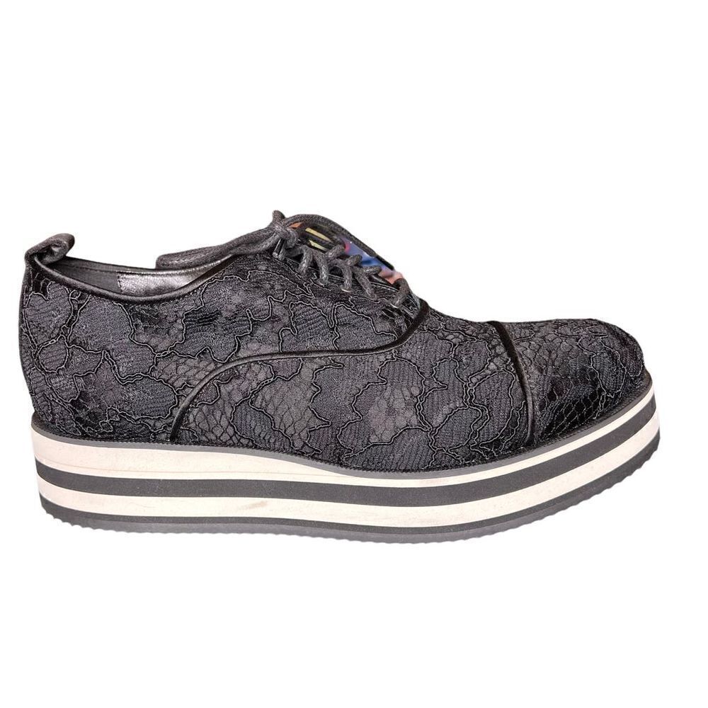Ermino Scervino shoes lace platform moccasins